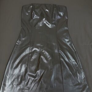 Elegant Silver Women's Dress